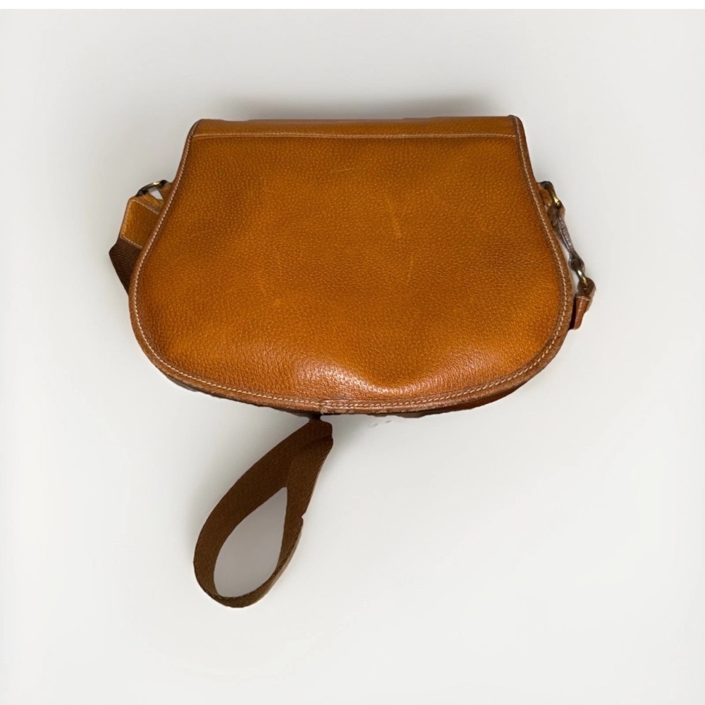 Mark Cross Vintage Leather Flap Crossbody Shoulder Bag Brown Italy 90s RARE - Picture 4 of 9